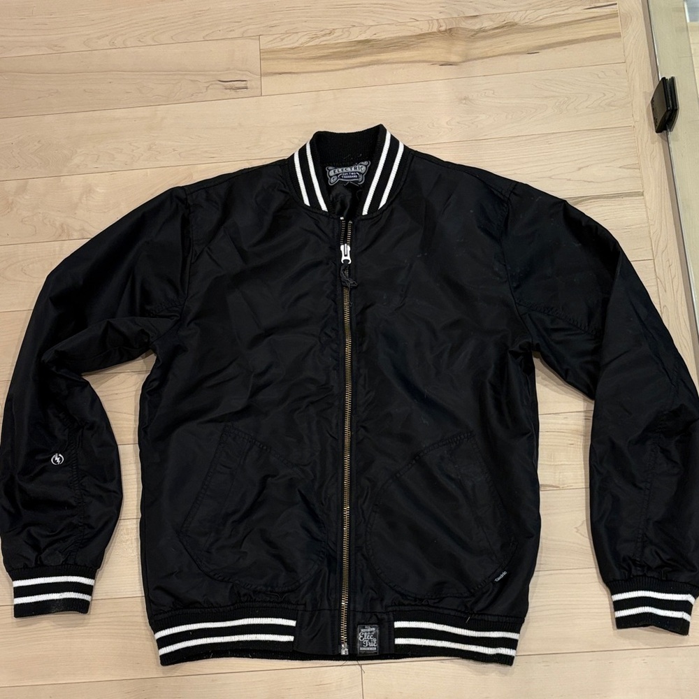 Electric Men's Black Varsity Bomber Jacket XL
